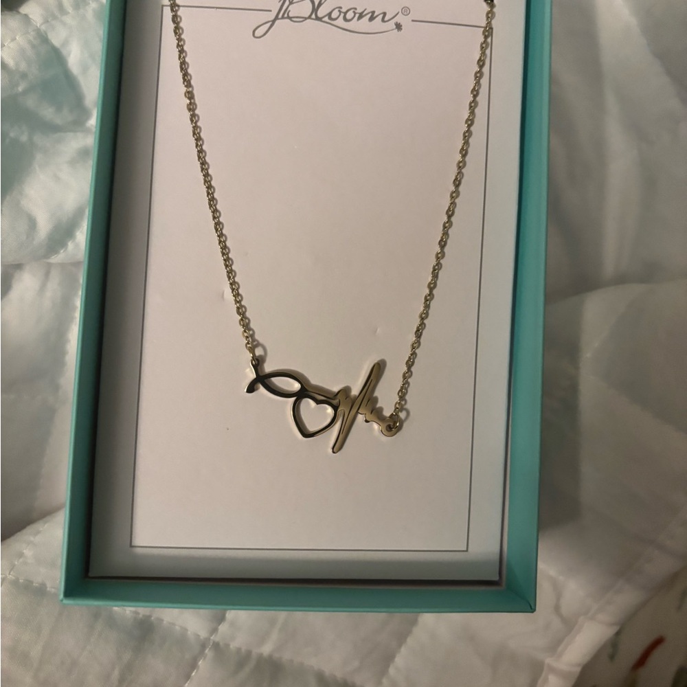 Gold Heartbeat Necklace